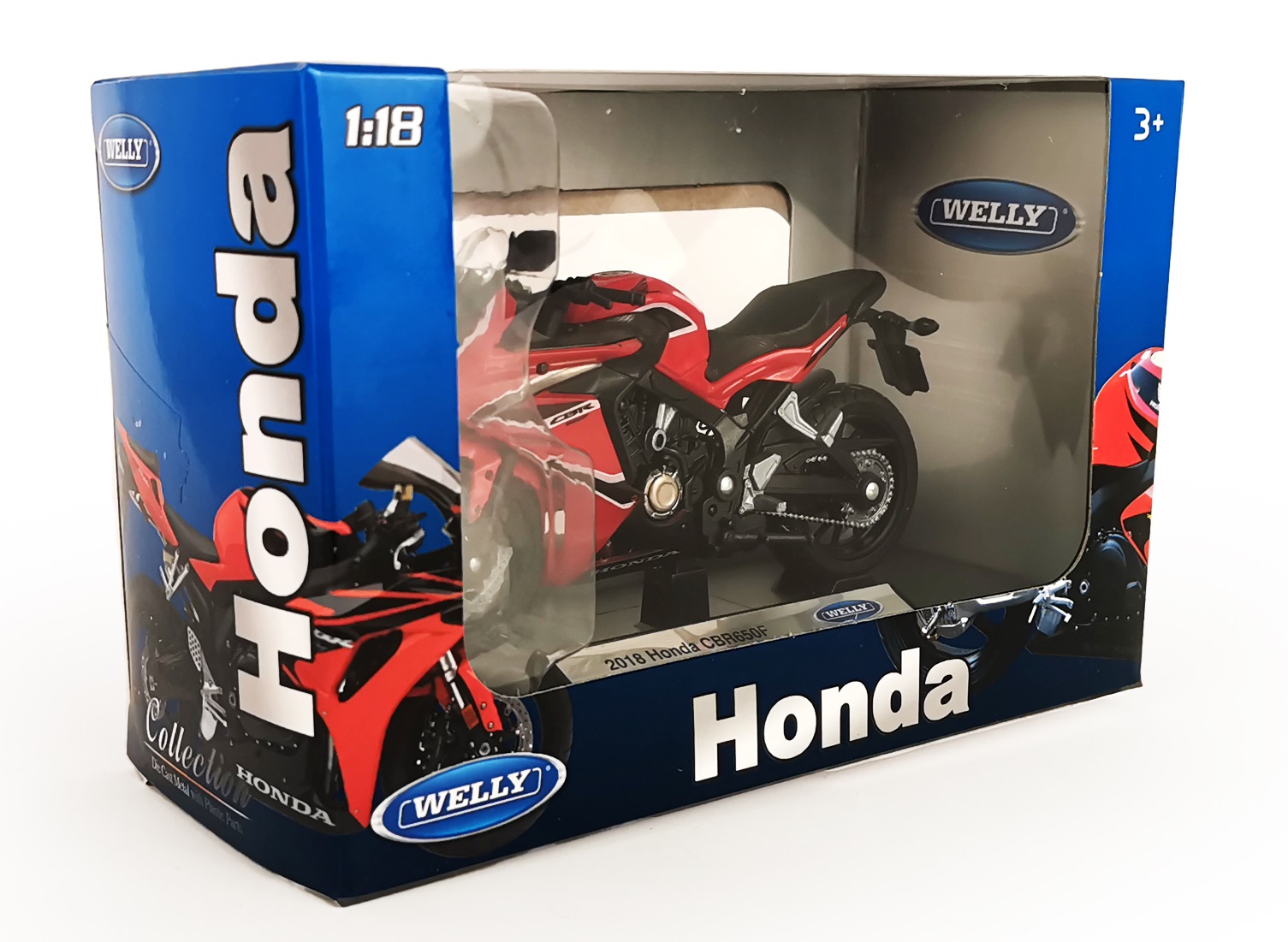 Мотоцикл Welly Honda 1:18 12853PW - фото 6