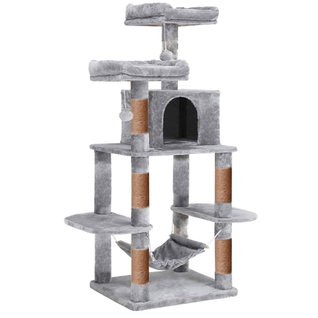 Игровой комплекс для кошек дом Pet БМФ Серый