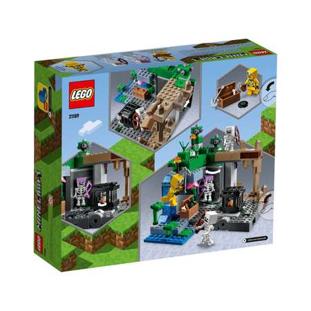 Конструктор LEGO Minecraft Подземелье скелета блочный