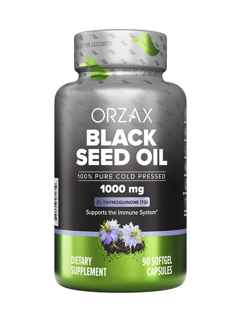 Масло черного тмина ORZAX Black Seed Oil 90 капсул - фото 1