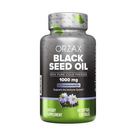 Масло черного тмина ORZAX Black Seed Oil 90 капсул