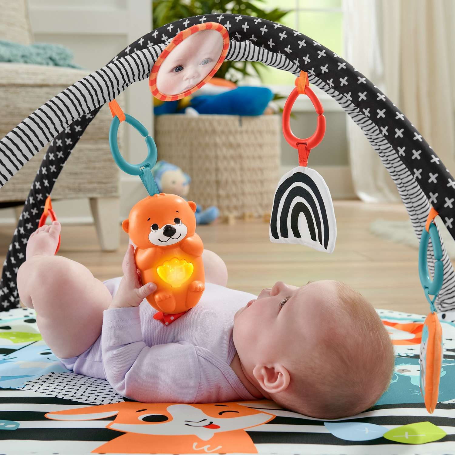 Коврик Fisher Price с дугами Светись и расти - фото 17