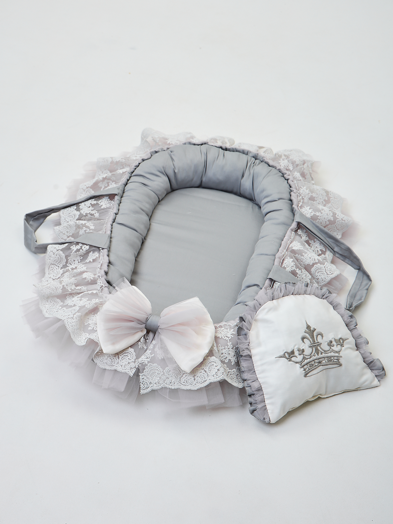 Конверт пеленальный (кокон) ТОСЯ БОСЯ серый - фото 3