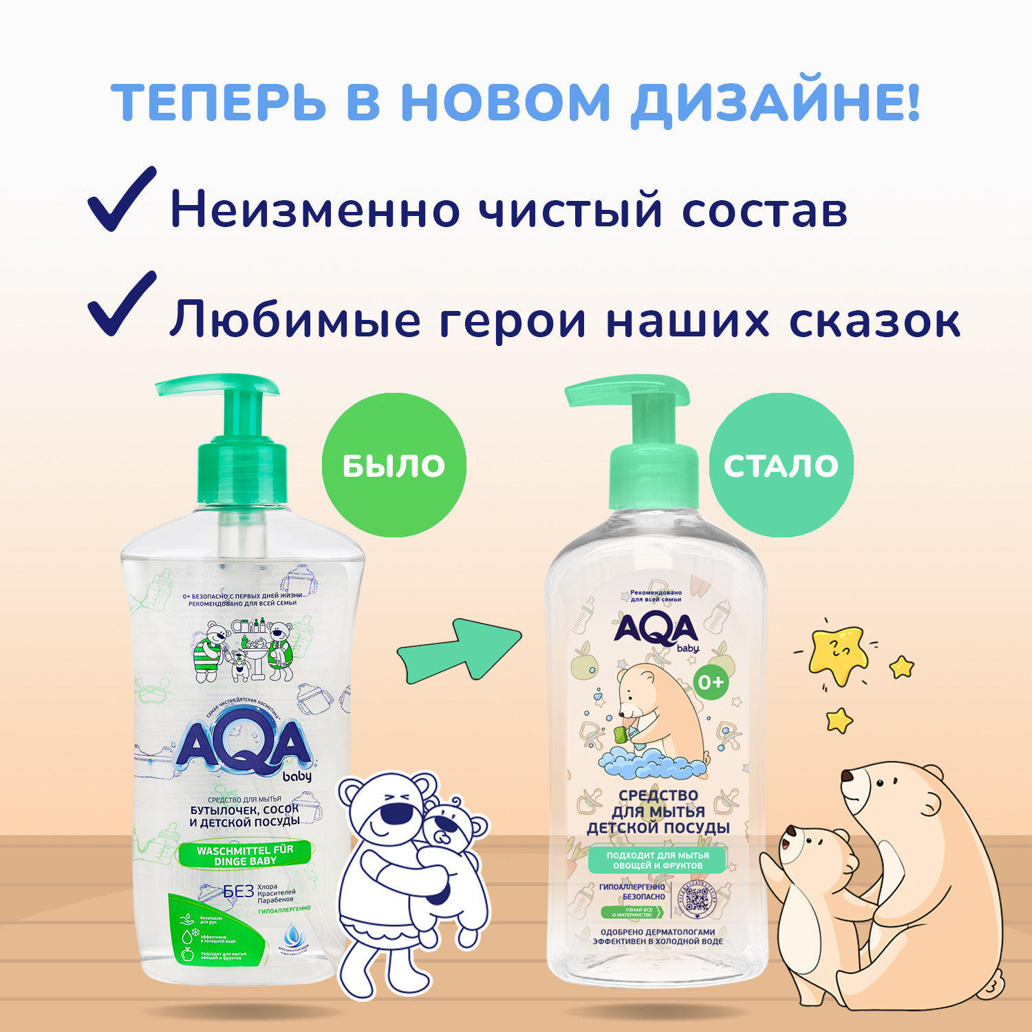 Средство для мытья посуды AQA baby Бутылочек и сосок 500 мл - фото 3