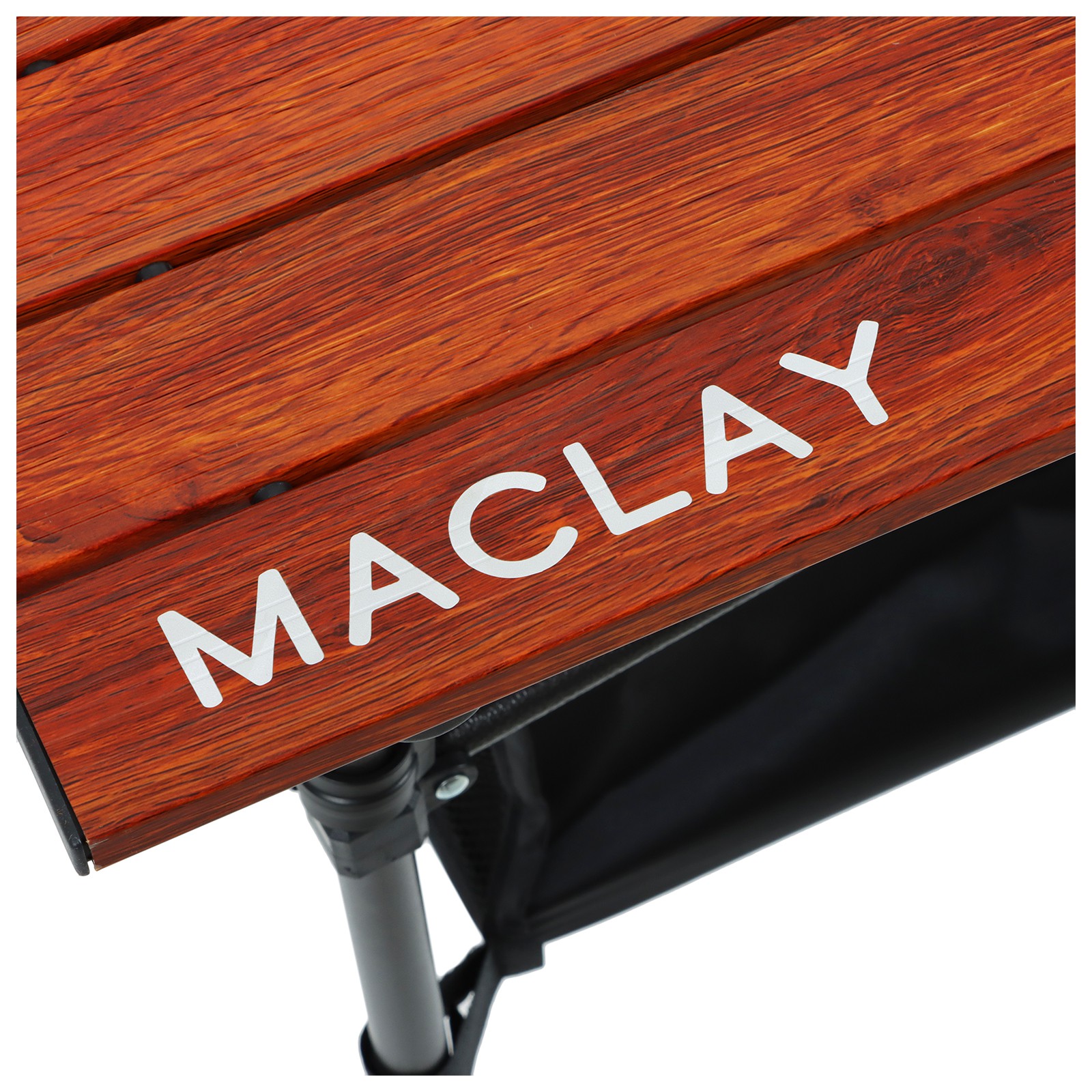 Стол туристический Maclay с органайзером р. 70 х 70 х 70 см цвет дерево - фото 6