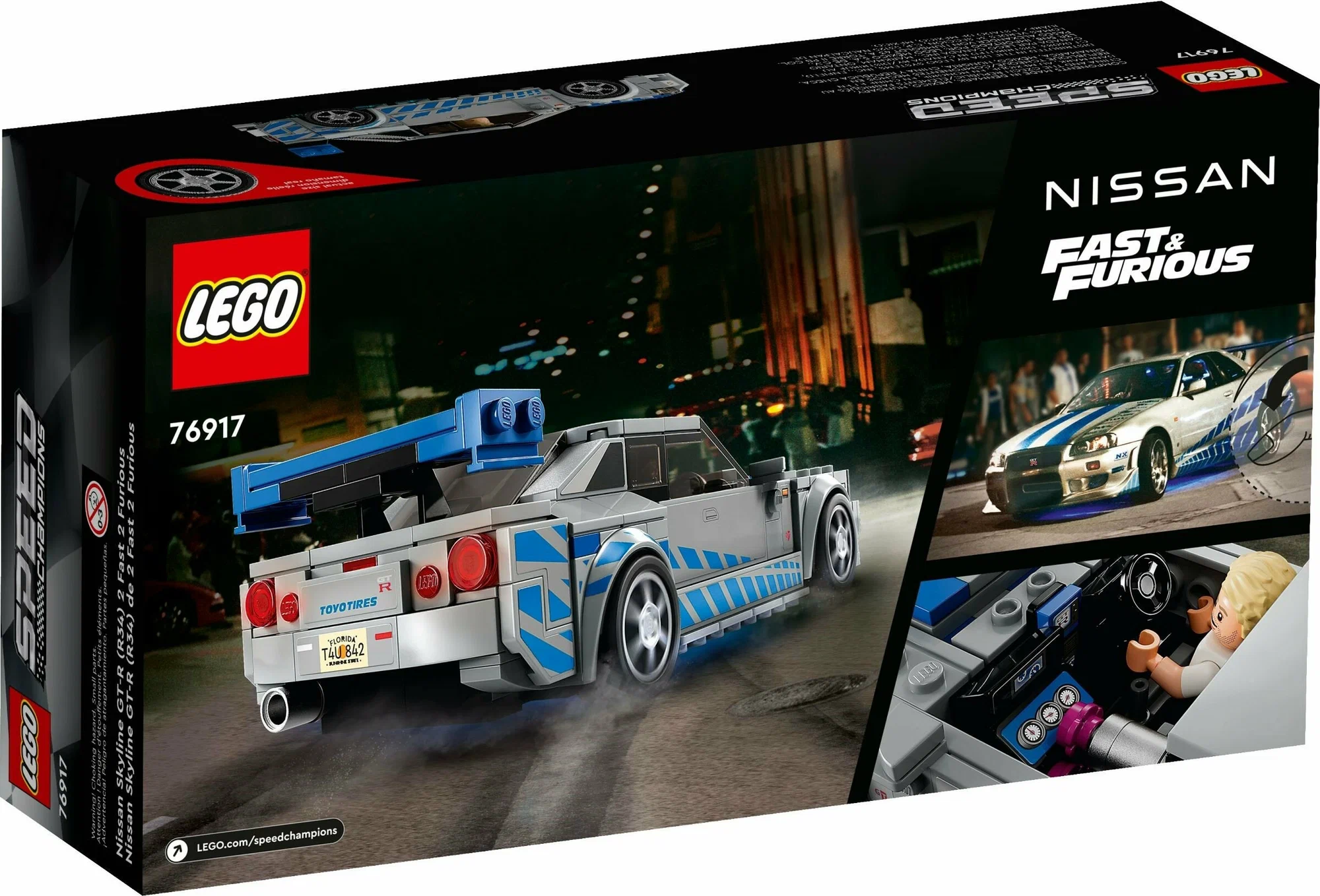 Конструктор LEGO Speed Champions Двойной Форсаж: Nissan Skyline 319 дет. - фото 3
