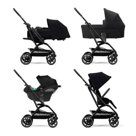 Коляска прогулочная Cybex Eezy S Twist Moon Black