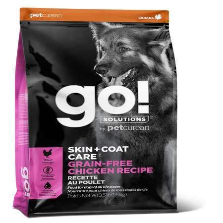 Корм для собак GO 5.45кг беззерновой с цельной курицей