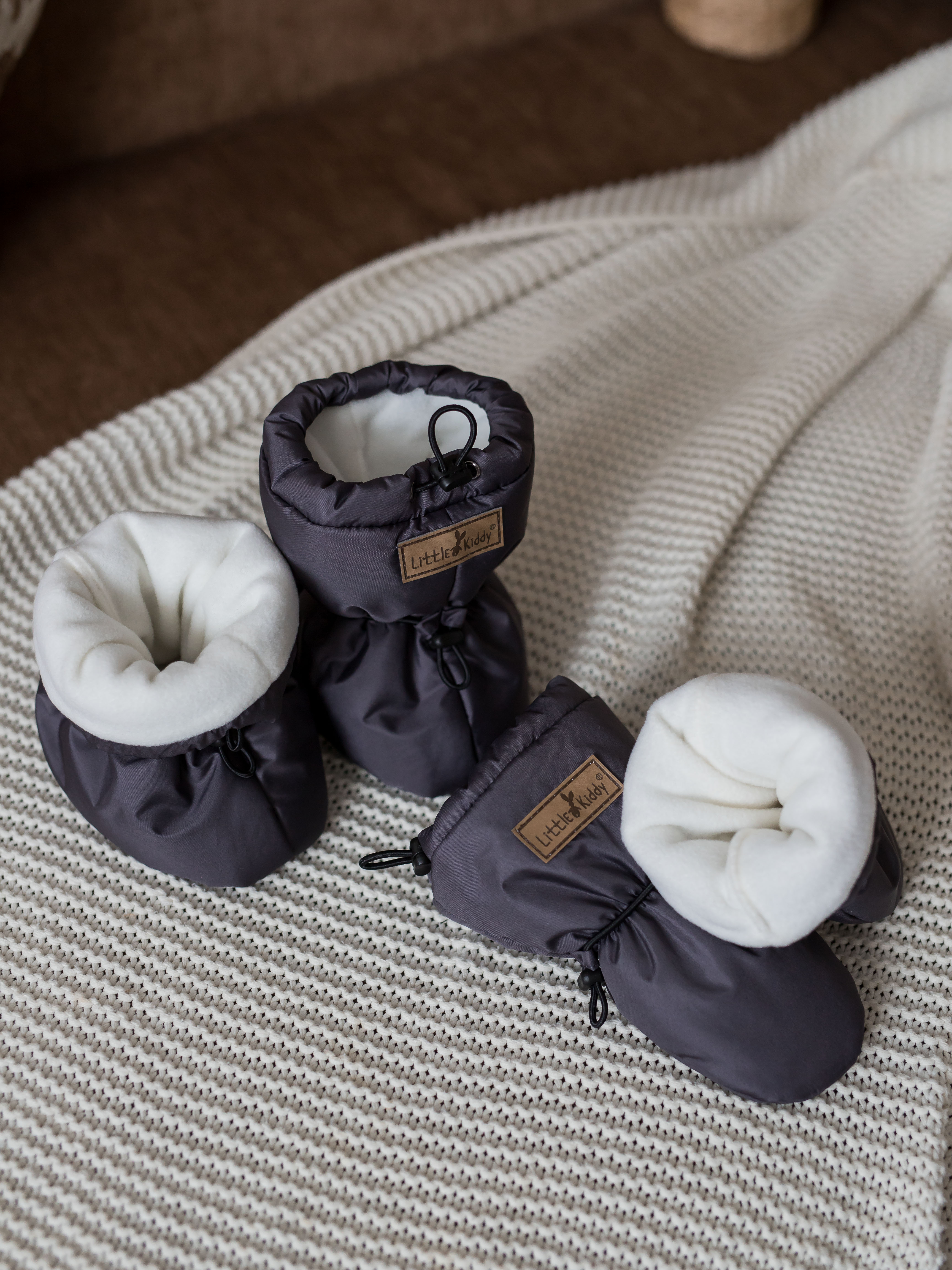 Пинетки LittleKiddy komplekt_demiтемно-серый - фото 4