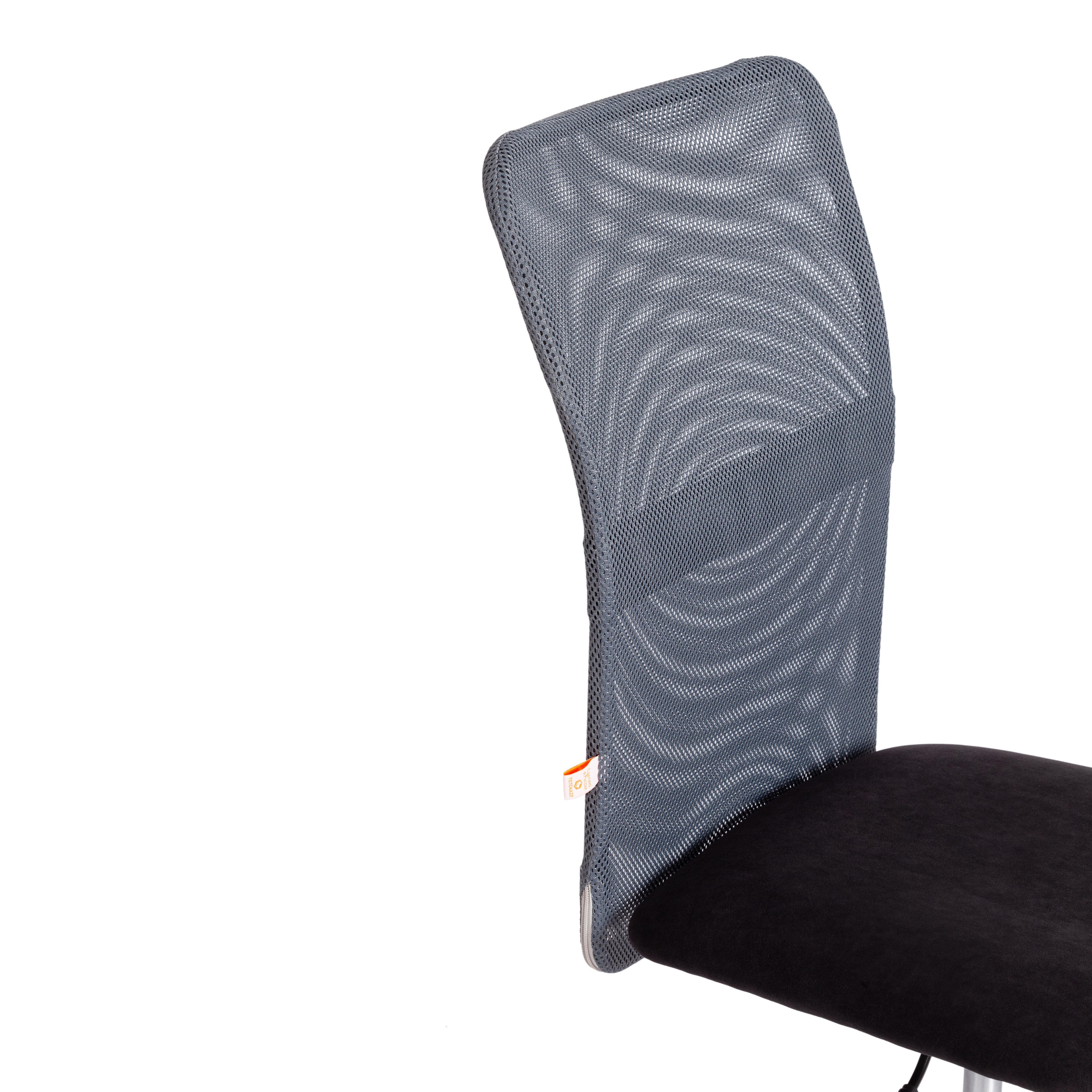 Компьютерное кресло TETCHAIR Старт флок ткань черный серый - фото 9