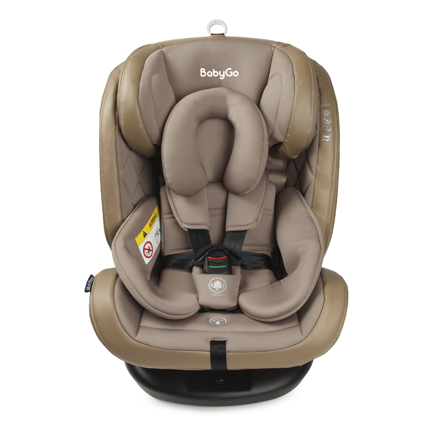 Автокресло BabyGo Multi-Stage New Isofix 0+/1/2/3 (0-36 кг) бежевый - фото 9