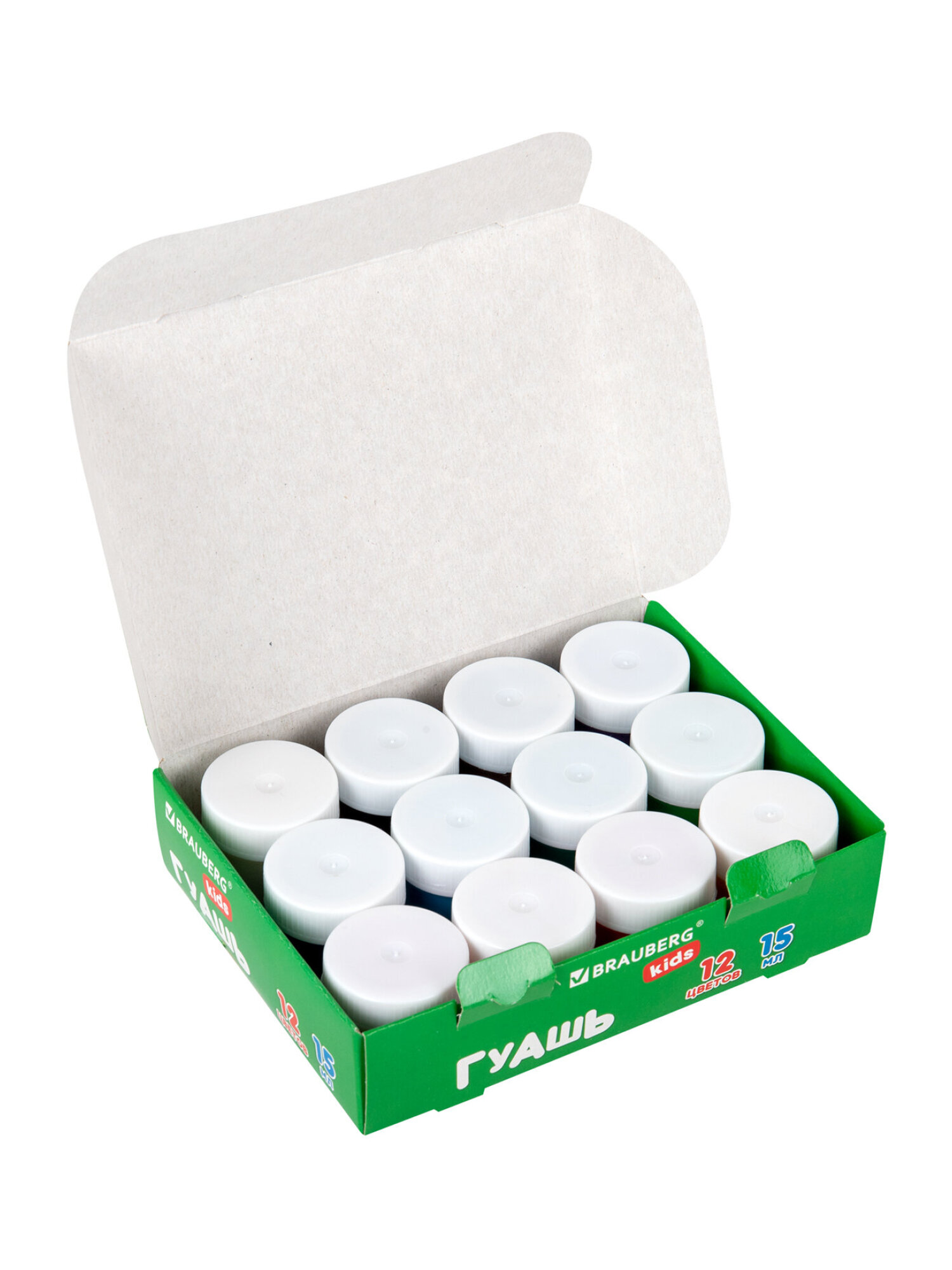 Краски гуашь Brauberg 12 цв. - фото 9