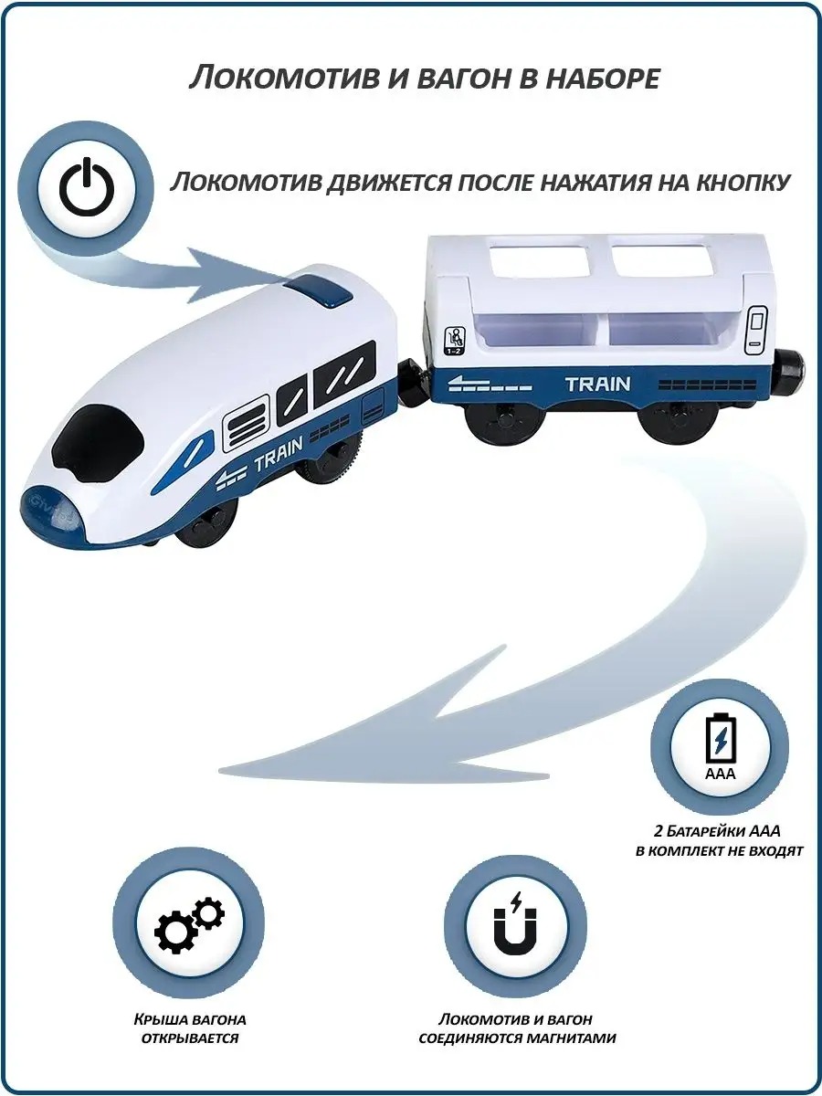 Набор железнодорожный Givito G211-016 - фото 7