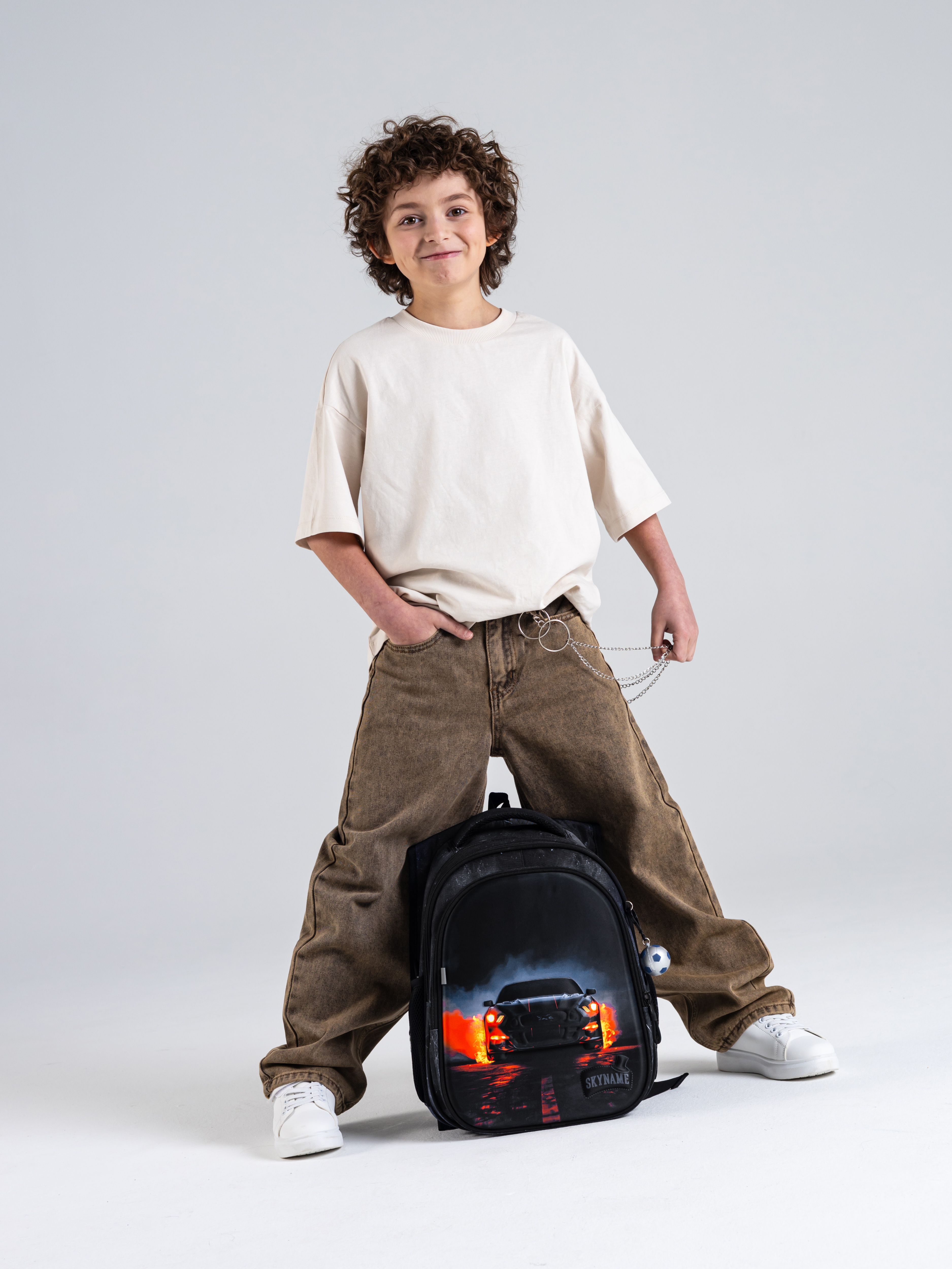 Рюкзак SkyName 1-4 класс, набор 5 в 1 - фото 4