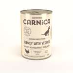 Корм для собак CARNICA 400г с чувствительным пищеварением паштет из индейки с овощами