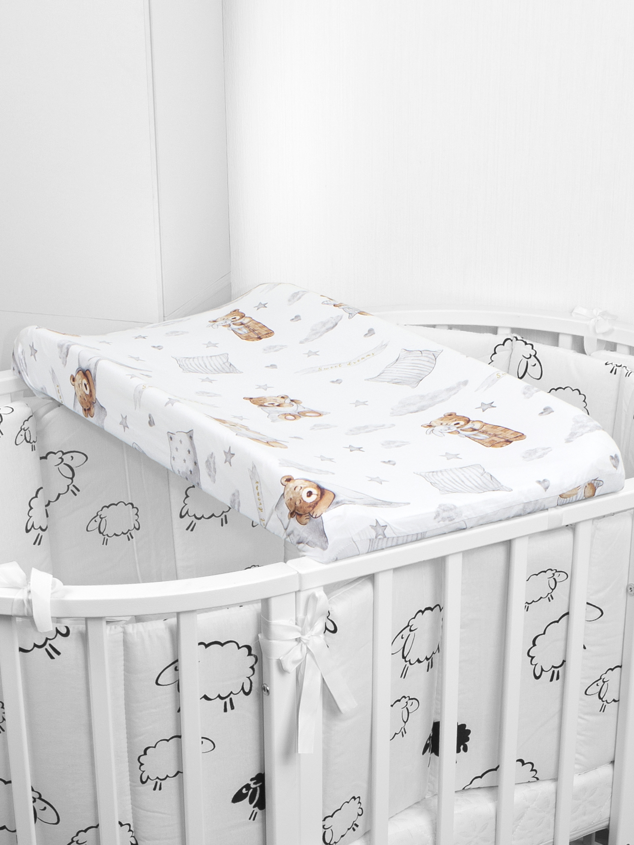 Пеленальная доска БОНЯМ сонный мишка - фото 14