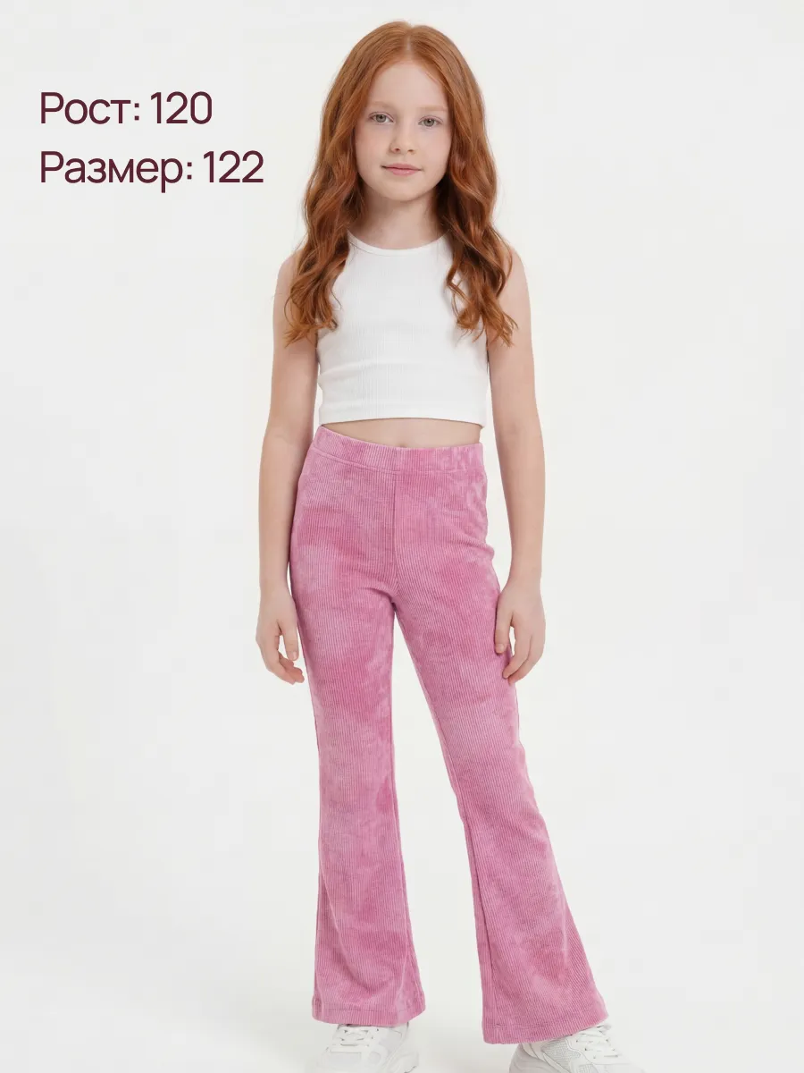 Леггинсы 2 шт Супер Пупс 2пр/леггинсы/клеш/варенка/розовый/сирень - фото 4