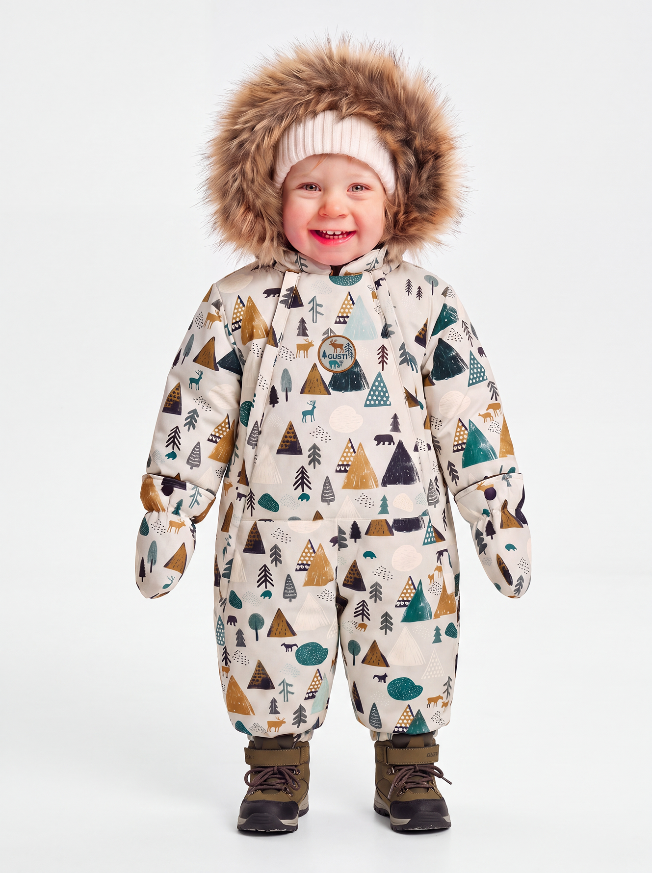 Комбинезон GUSTI GW6BZ238-GREY WOODLAND - фото 1