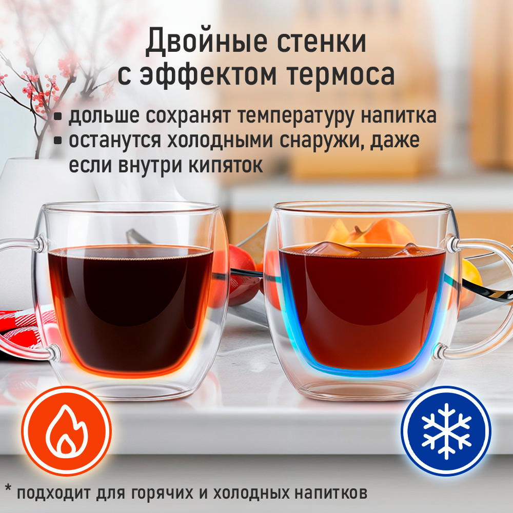 Прозрачные кружки MARTA MT-GD3906A - фото 9