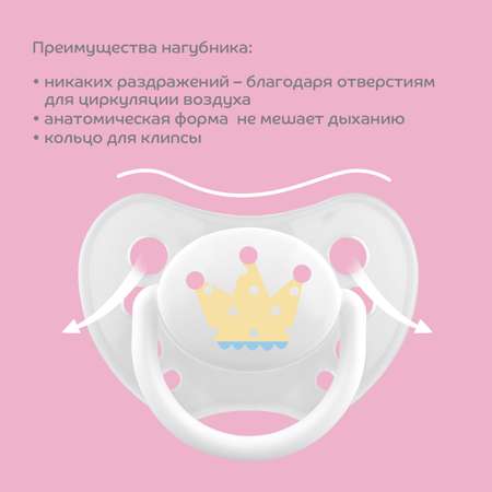 Пустышка Lubby силикон от 0 мес.
