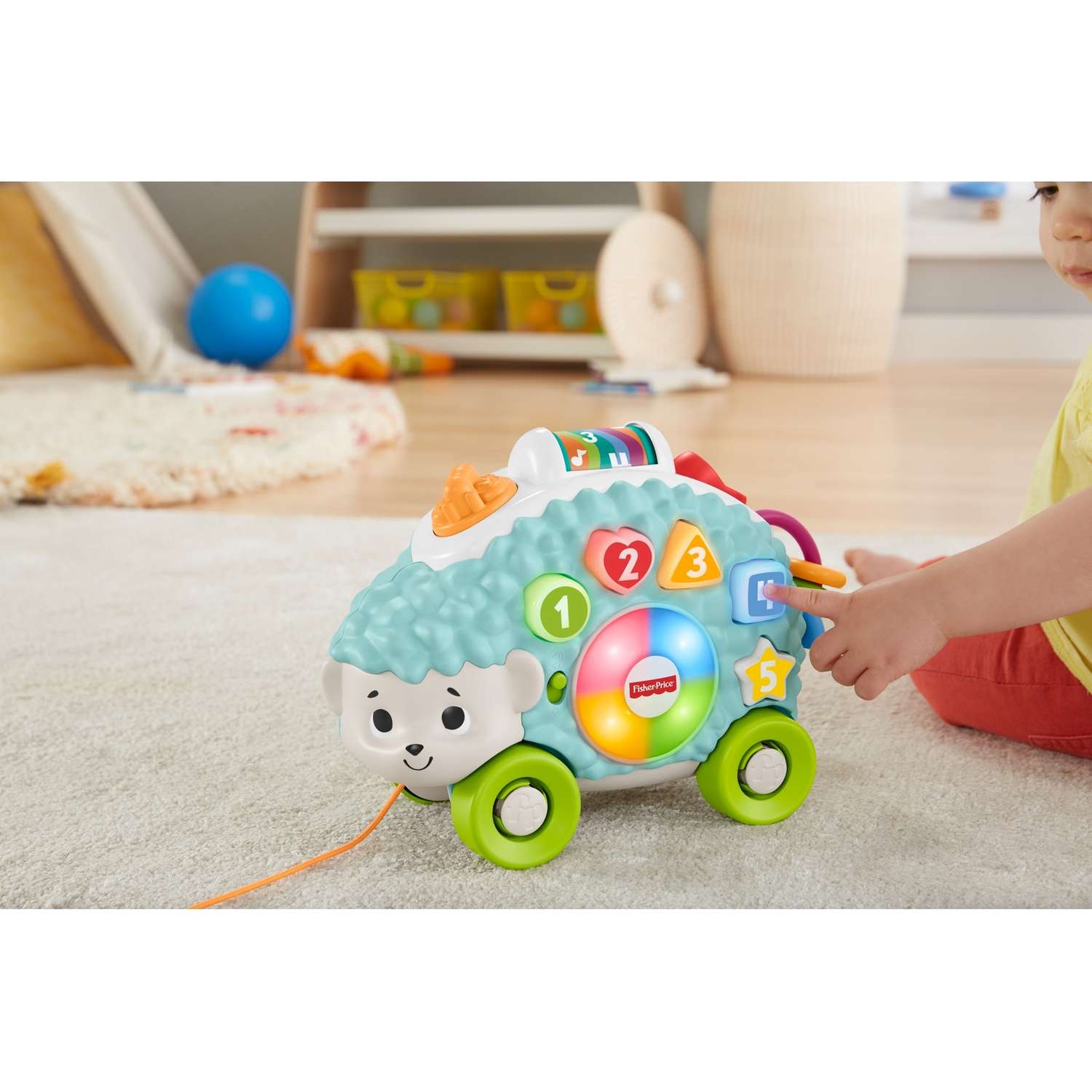 Игрушка Fisher Price Линкималс Обучающий Ёжик музыкальный для малышей развивающая GJB14 - фото 7