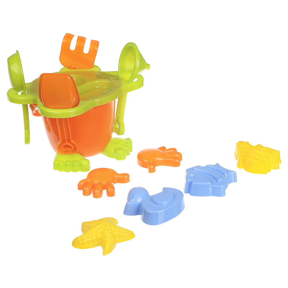 Песочный набор Игроленд Дружок 9 предм. в ассортименте - фото 2