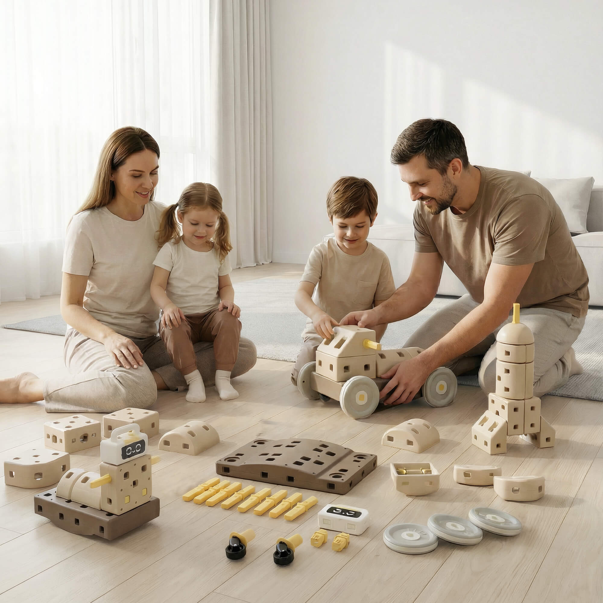 Конструктор UNIX Kids Робот с музыкальным блоком 44 дет. - фото 12