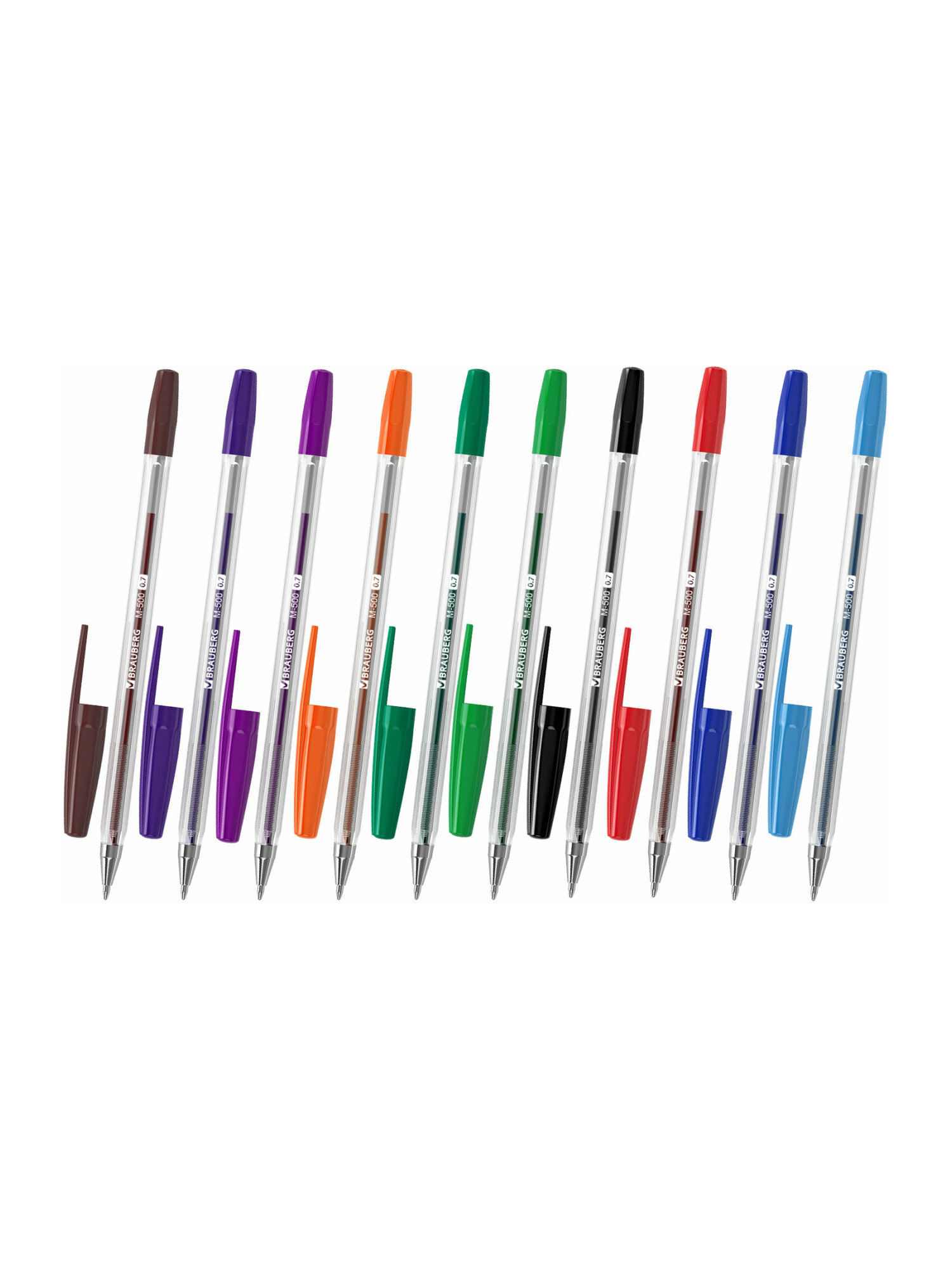 Ручка шариковая Brauberg 10 шт. - фото 6