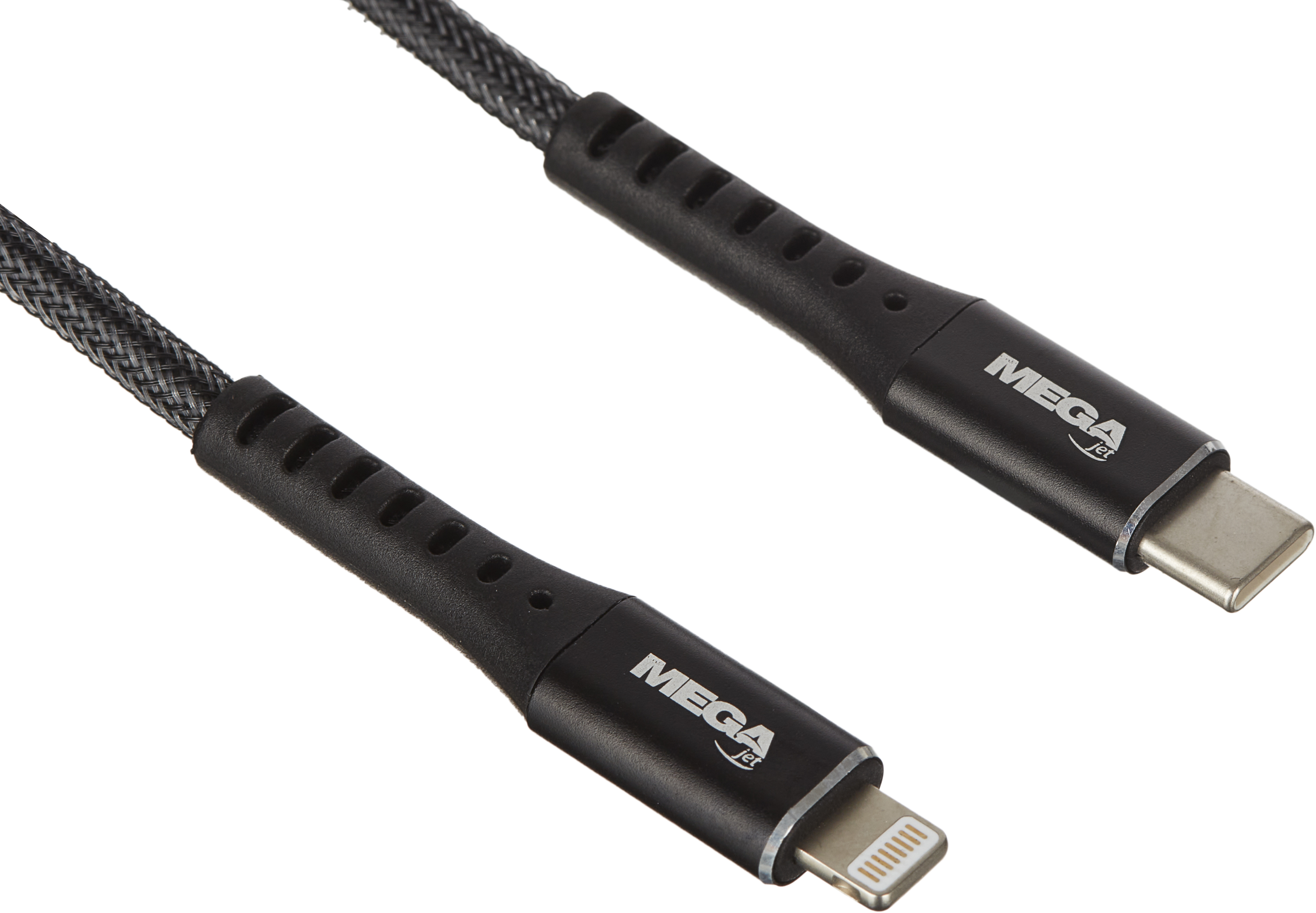 Кабель МОЩНОСТЬ, 1м, Type-C to Lightning,  нейл, черный BT-JCBL-009/U210PD - фото 3