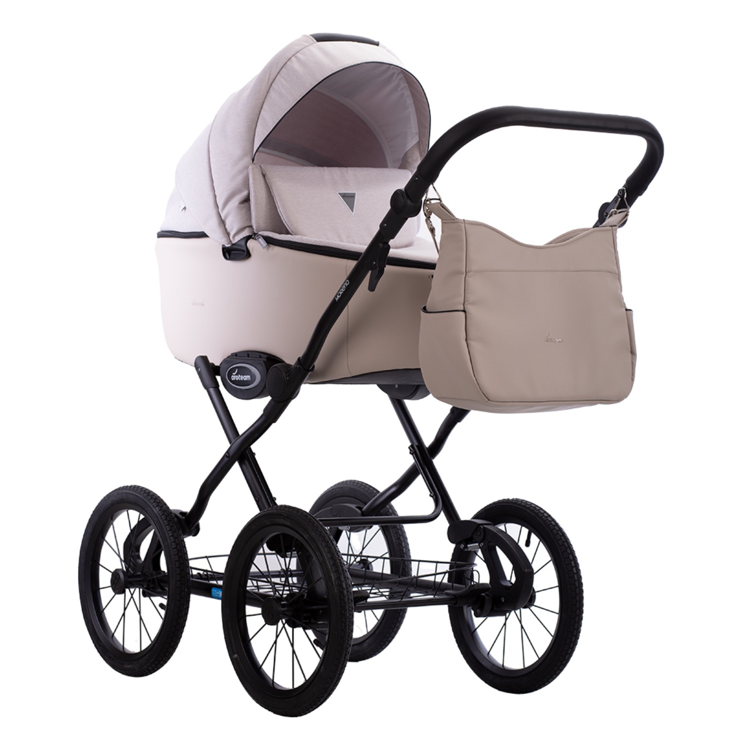 Коляска 2в1 Aroteam Moreno SL 09 светло-бежевый - фото 1