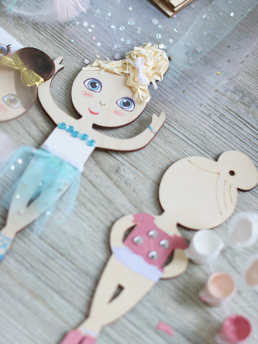 Набор для творчества HappyLine аппликация фигурки из дерева - фото 4