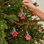 Набор ёлочных украшений ё Домики 3шт