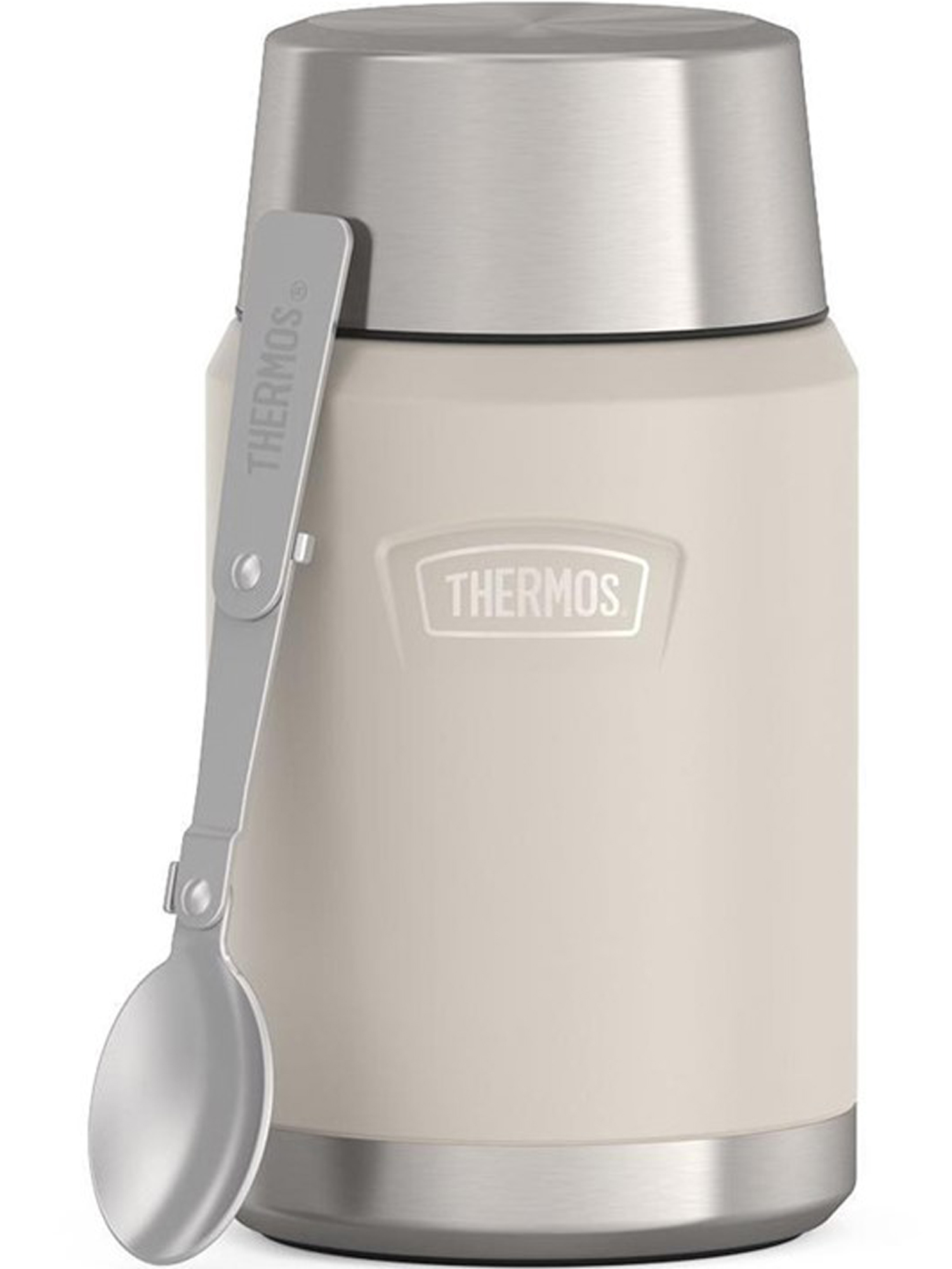 Термос для еды супа 710 мл с ложкой THERMOS ICON-301 песочный – нержавеющая сталь герметичный тепло/холод 14/24 часа - фото 6