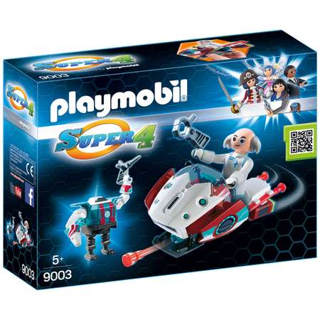 Конструктор Playmobil Супер4 с Доктором Х и робот блочный
