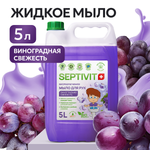 Мыло жидкое SEPTIVIT Виноградная свежесть 5450 г 5000 мл