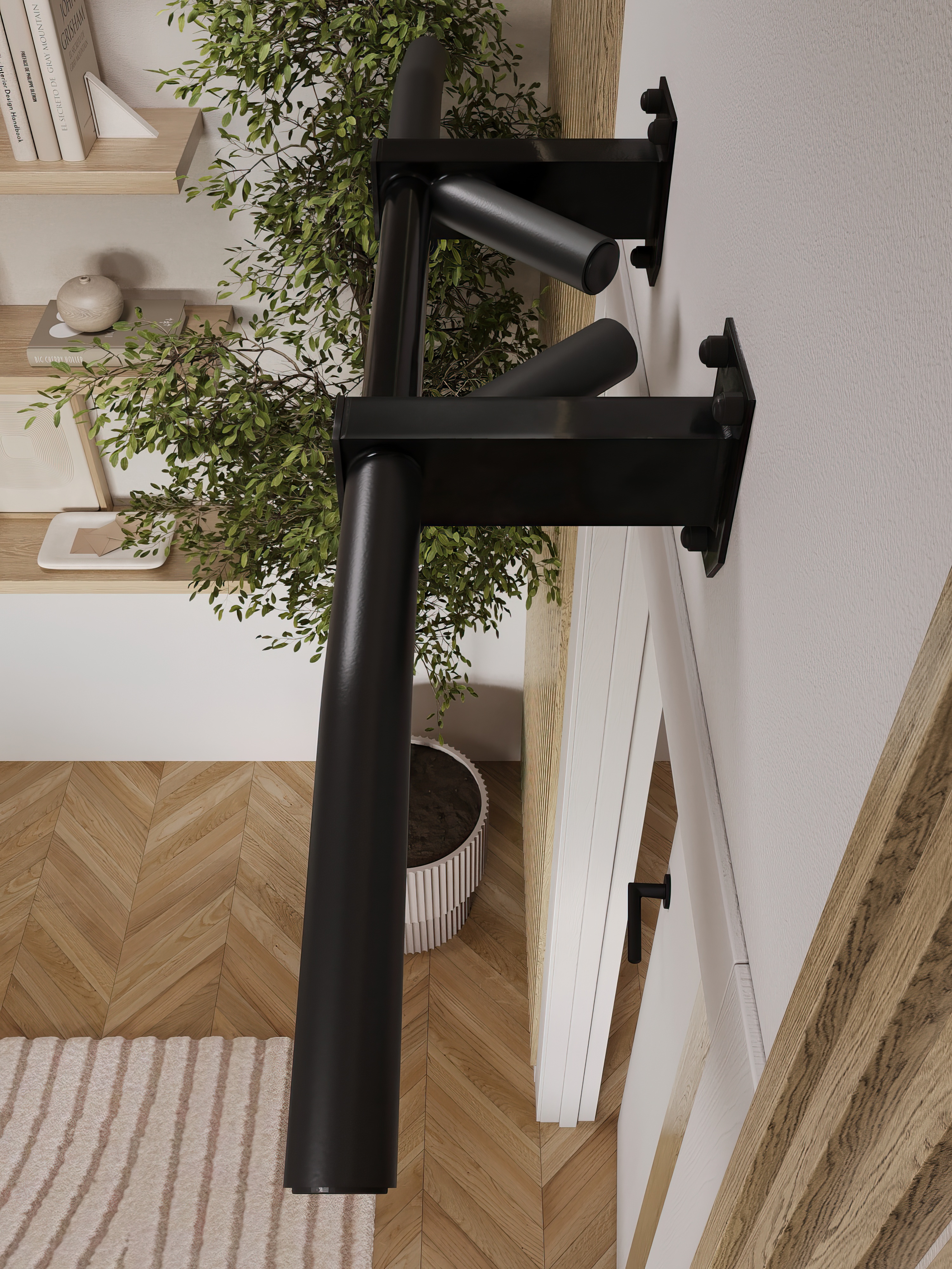 Турник наддверный "Буйвол" PRO - прорезиненное покрытие - фото 12