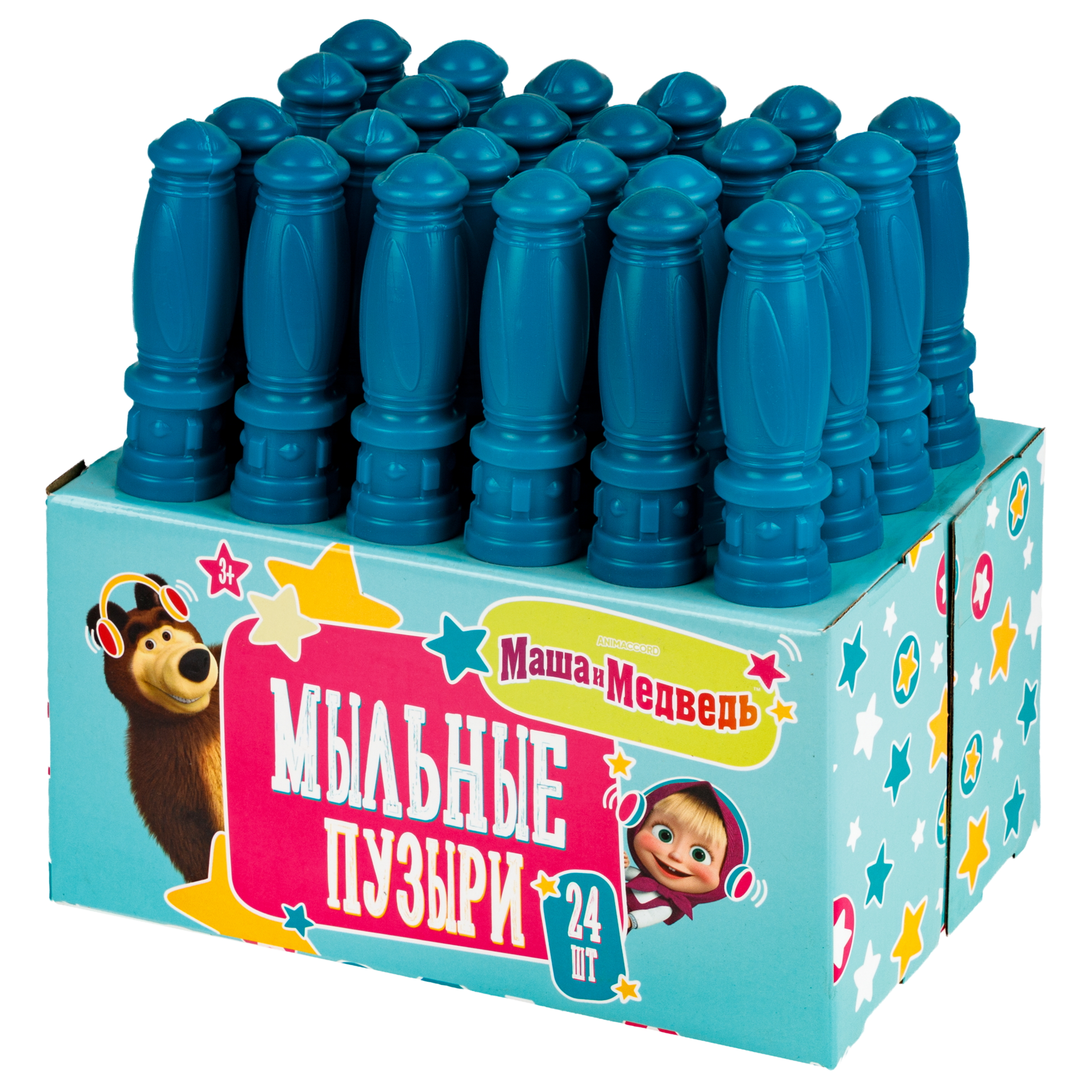 Мыльные пузыри 1TOY набор Маша и Медведь 24 шт - фото 11