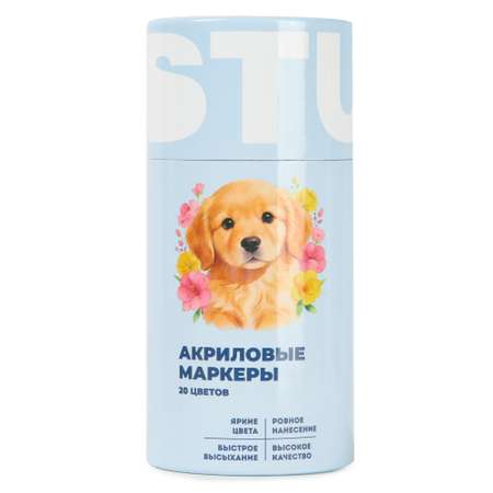 Маркеры Erhaft акриловые 20 шт.