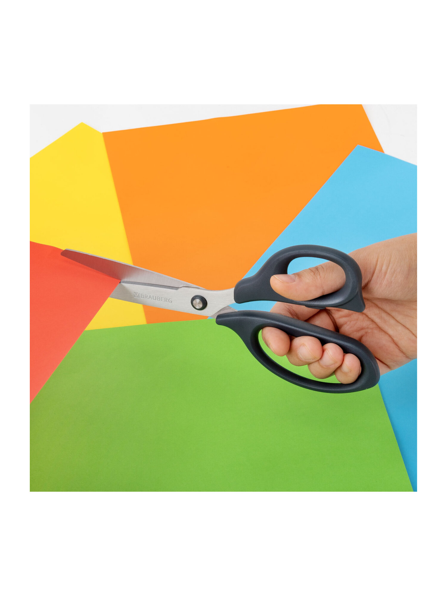 Ножницы канцелярские Brauberg - фото 11