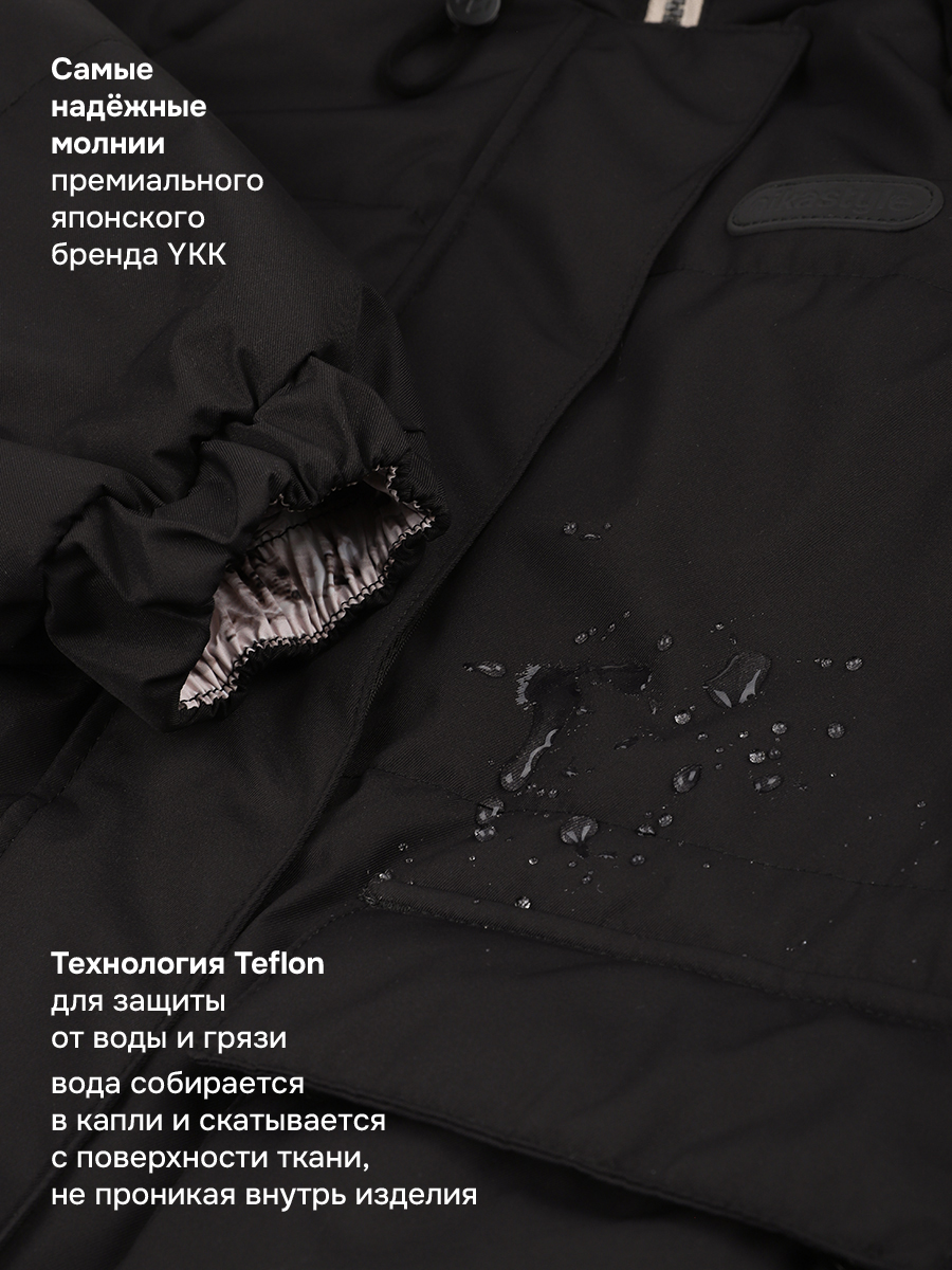 Куртка NIKASTYLE 4м10626 черный - фото 10