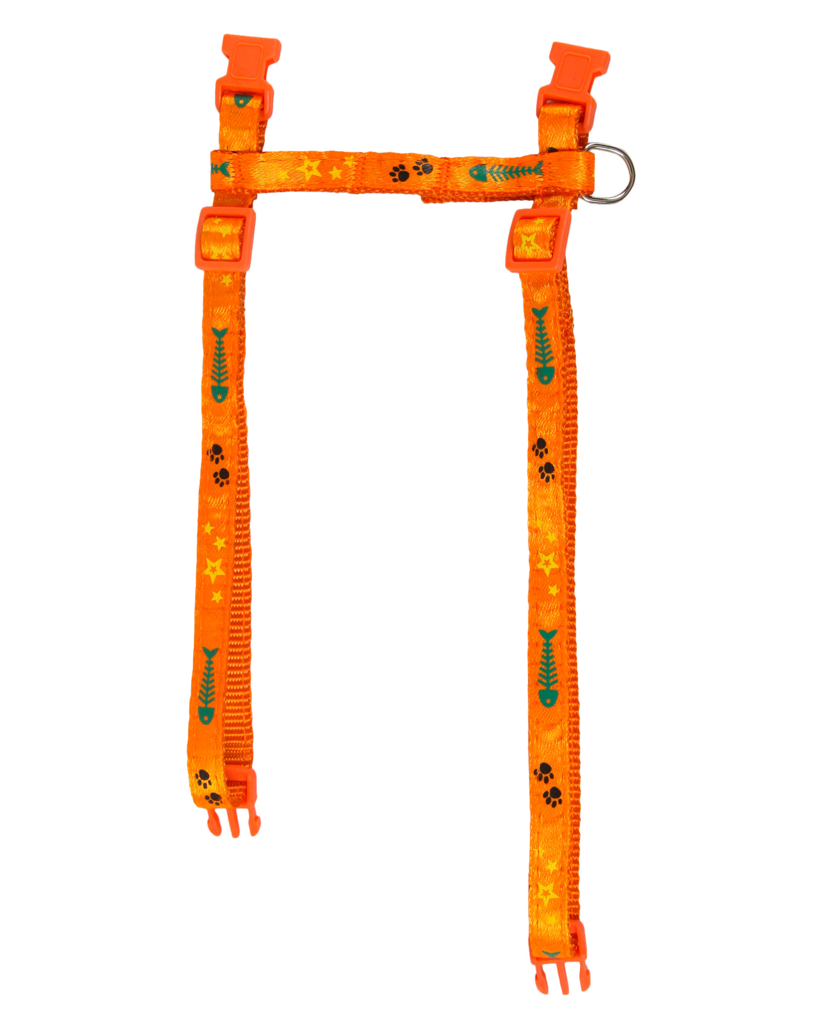 Шлейка с поводком для кошек Barbaks оранжевая - фото 5