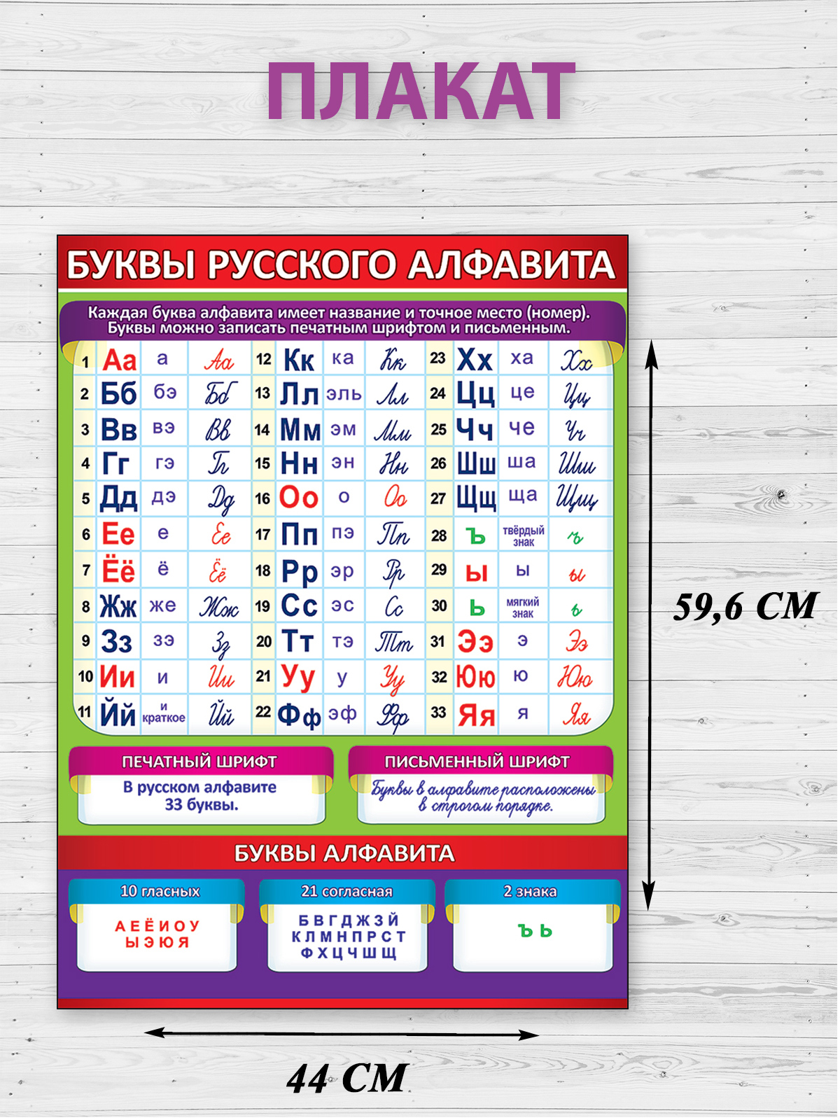Плакат Праздник Буквы русского алфавита - фото 2