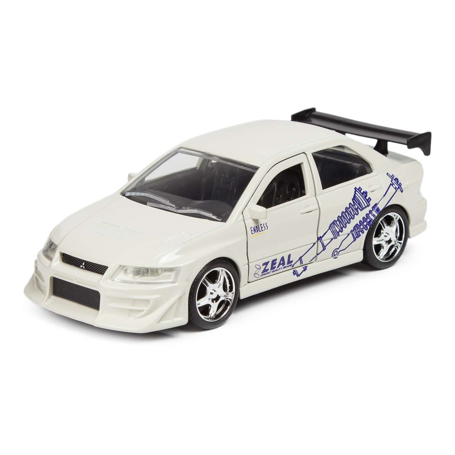 Автомобиль Jada Lancer Evo 7 1:32 белый 99744 - фото 1