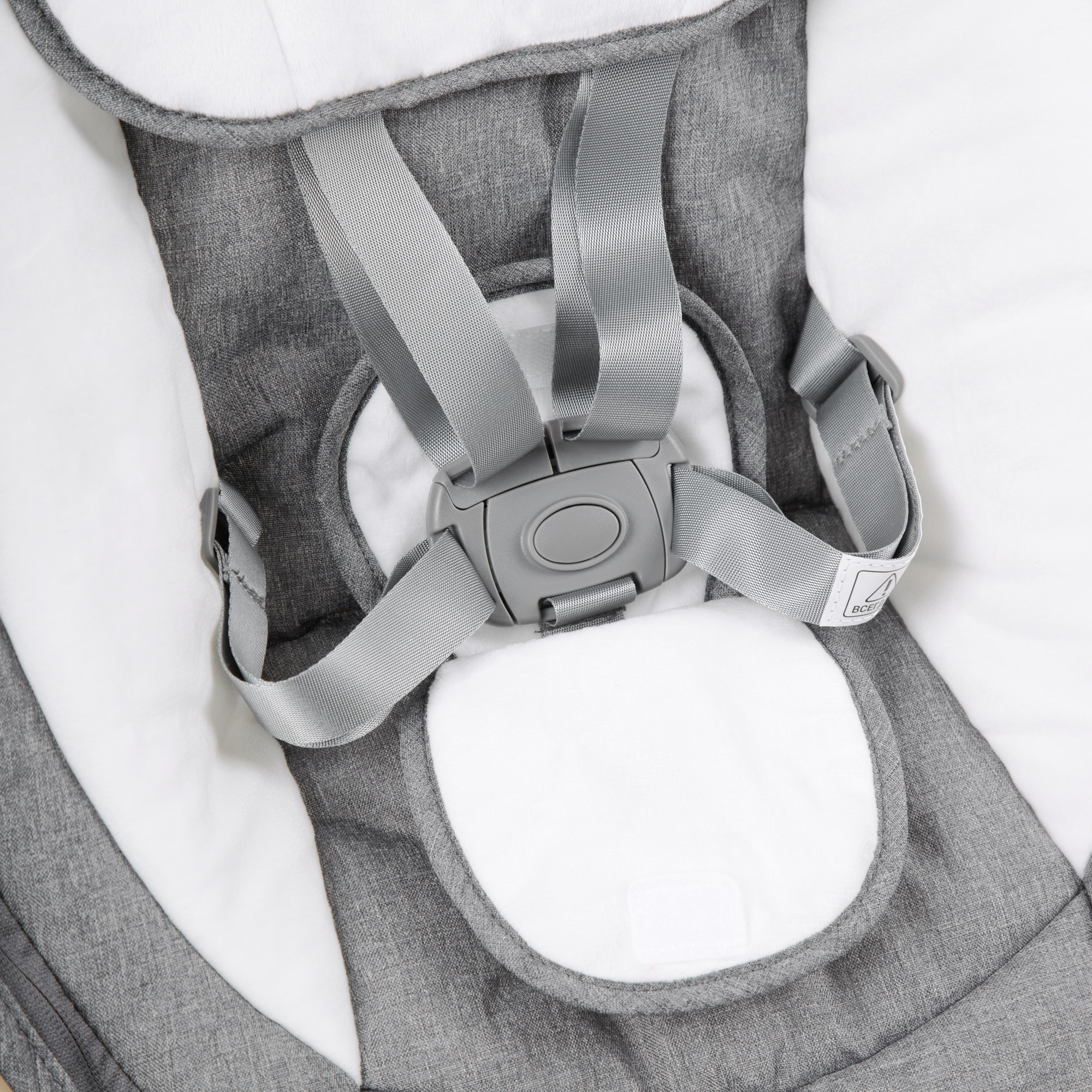 Электронные качели детские Amarobaby Ergo swing серые - фото 17