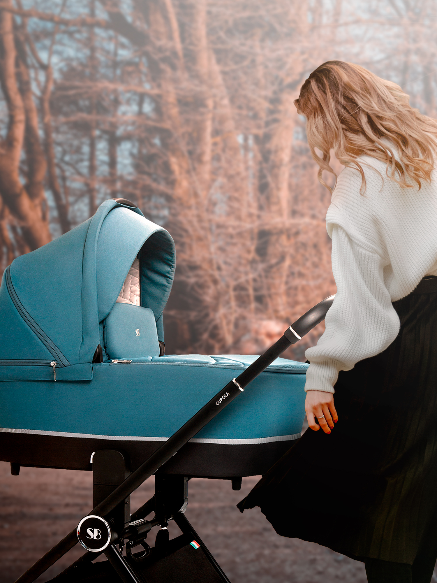 Коляска 2в1 Sweet Baby Cupola Ocean Green зеленый - фото 18