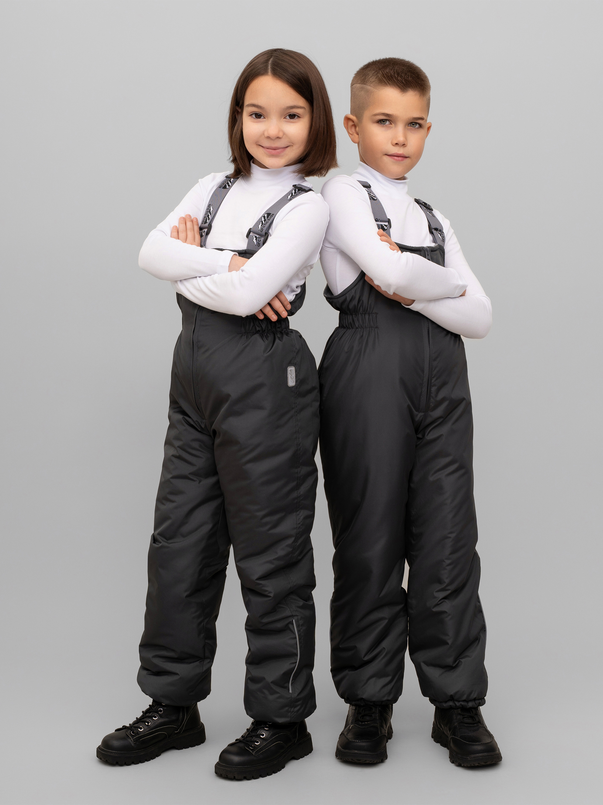 Полукомбинезон Arctic kids 60-010 серый. - фото 3