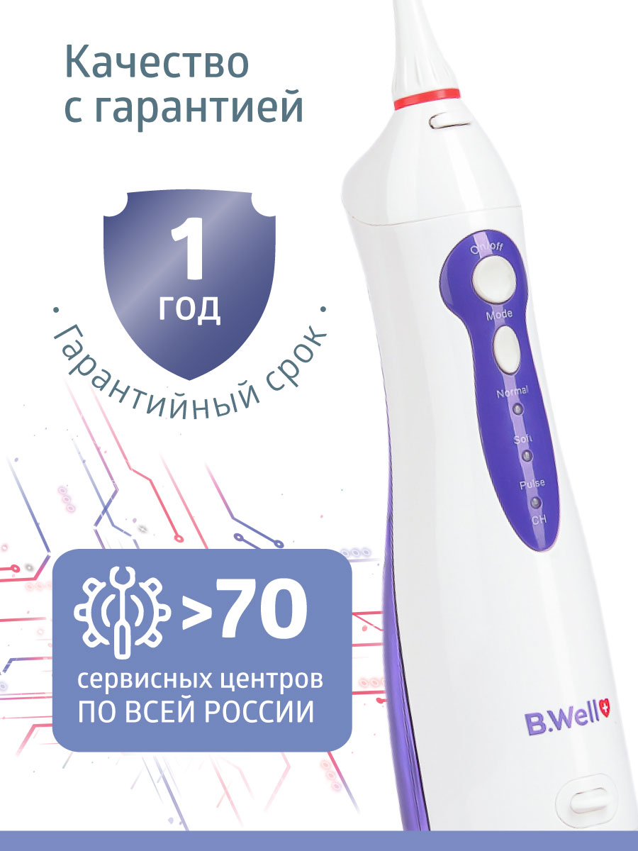 Ирригатор B.Well импульсный 3 реж. - фото 5