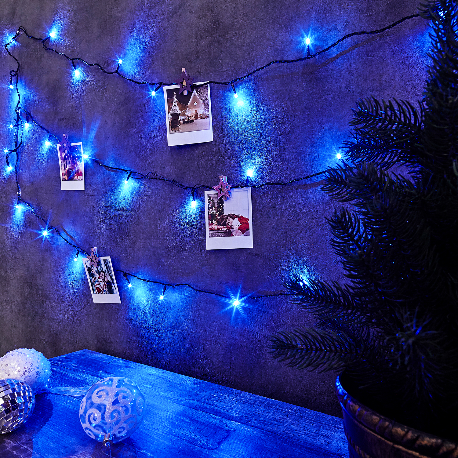 Светодиодная гирлянда NEON-NIGHT Твинкл-лайт 6 м 8 режимов синее свечение - фото 6