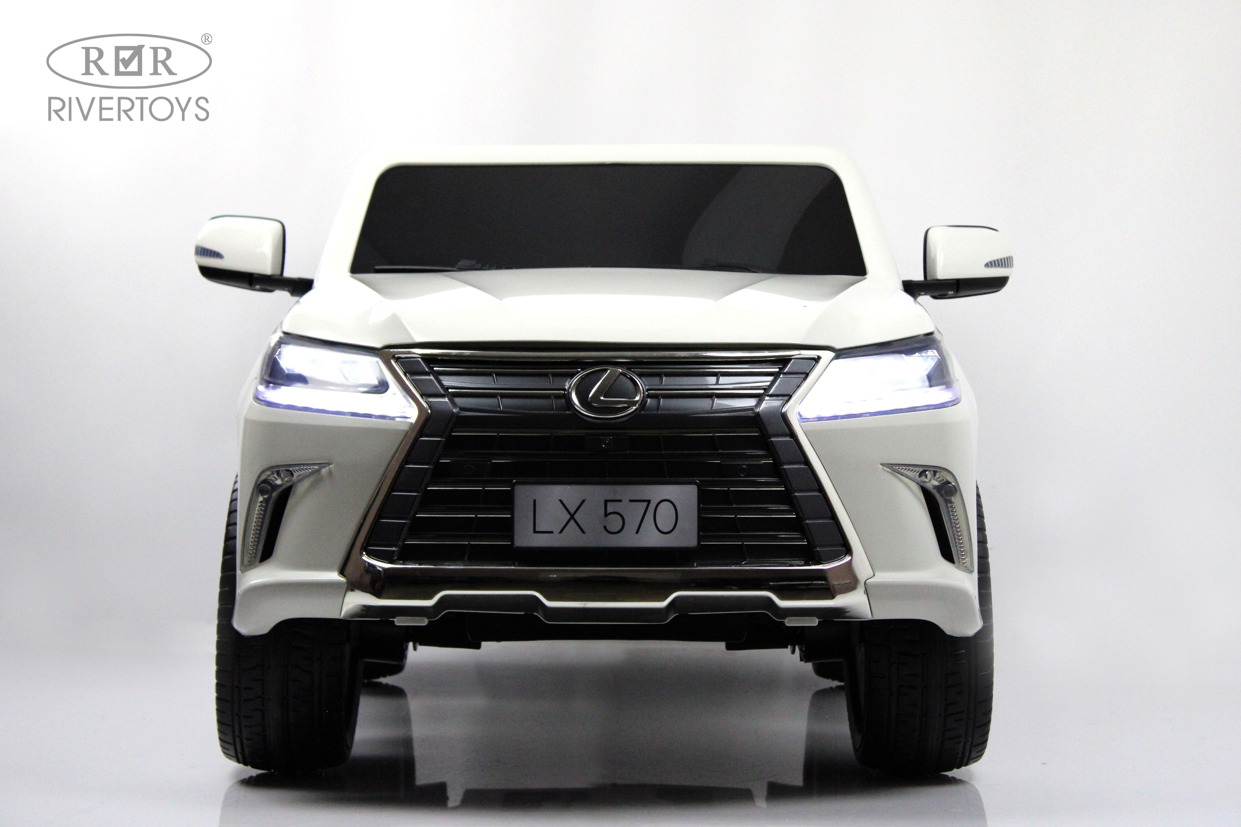 Электромобиль RIVERTOYS Lexus Y555YY-WHITE С пультом ДУ - фото 17