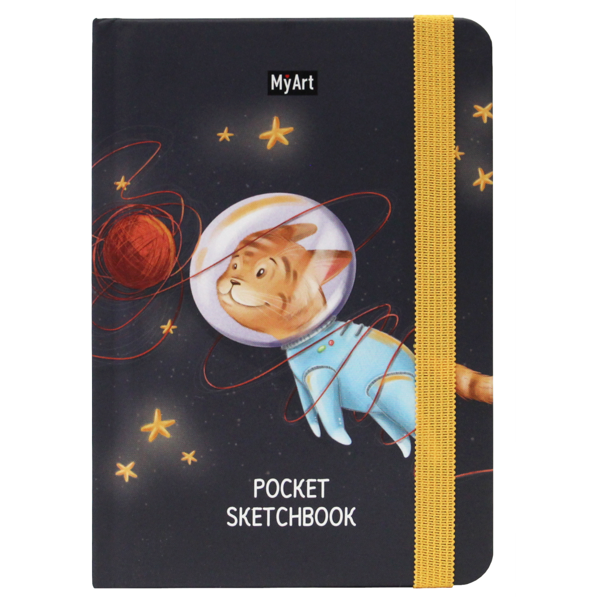 Блокнот Проф-Пресс Myart Pocket Скетчбук Кот в космосе - фото 1